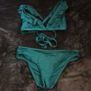 Emerald green bikini